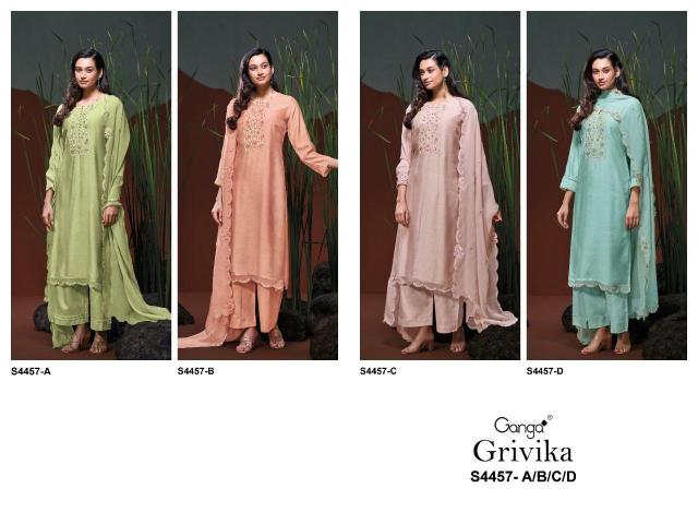 Ganga grivika 4457 patiala dress material wholesale